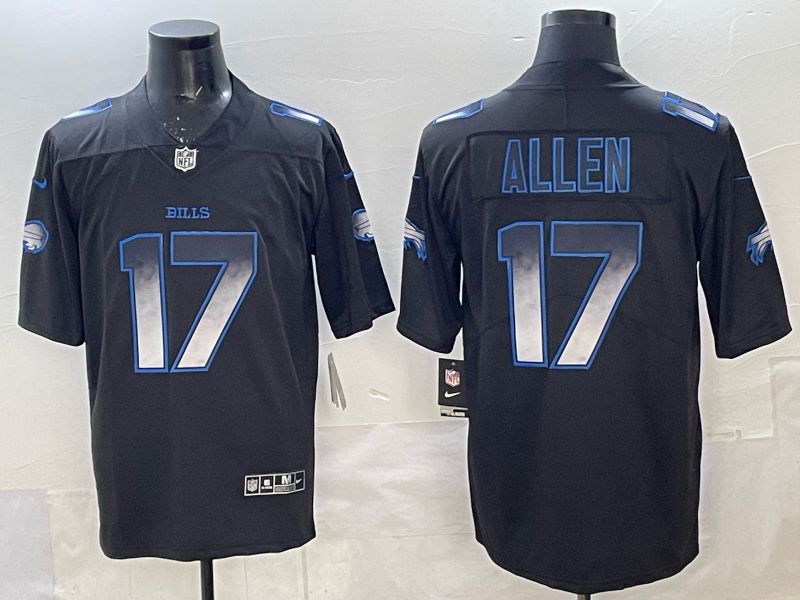 Men 2025 Buffalo Bills #17 Allen black Limited Nike NFL Jersey style 021